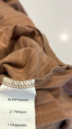 Princess Polly Tan Ribbed Bodysuit Size 4 Mock Neck Long Sleeve Small Top Boho - Picture 4 of 4
