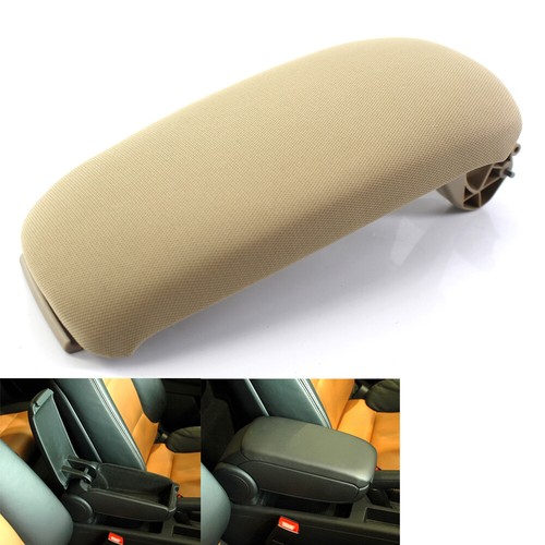 Cubierta de tapa de consola central acolchada de tela para Audi A3 8P 2003-2012 05 beige - Imagen 3 de 9