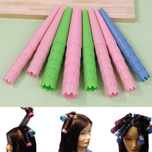 4Size 48Pcs/Bag Spiral Plastic Perm Stick Women Magic Curly Hair Roller - Picture 5 of 10
