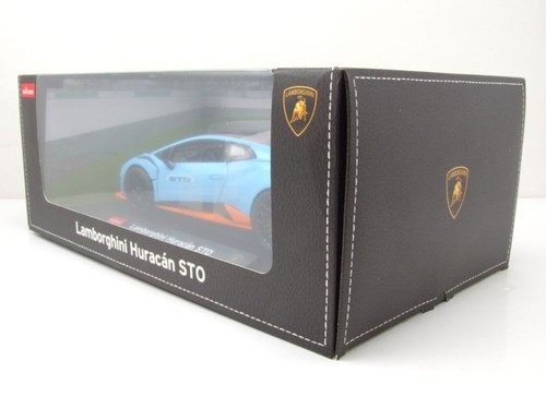 Lamborghini Huracan STO hellblau orange Modellauto 1:18 Rastar - Bild 11 von 11