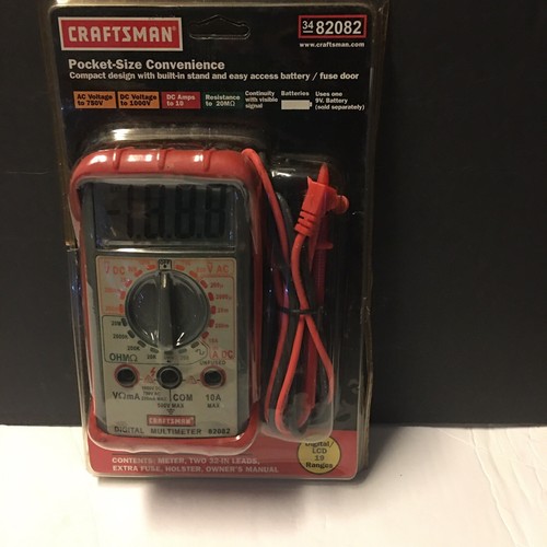 ***Craftsman 34-82082 Digital Multimeter in New Cond.*** Never used - Picture 9 of 10