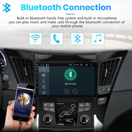 For Hyundai Sonata 2011-2015 Android 13 Apple CarPlay Car Stereo Radio GPS NAVI - Picture 6 of 16