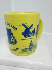 RHODE ISLSAND COFFEE MUG. RHODE ISLAND LANDMARKS  MUG.  RHODE ISLAND MUG. B333