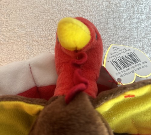 Rarissimo Ty Beanie Baby 1996 Gobbles The Turkey *con errori etichetta* - Foto 17 di 24