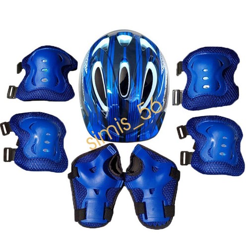 7PC Kids Helmet And Knee Pads Set Bike Skateboard Knee Elbow Protective Skating - Picture 12 of 18