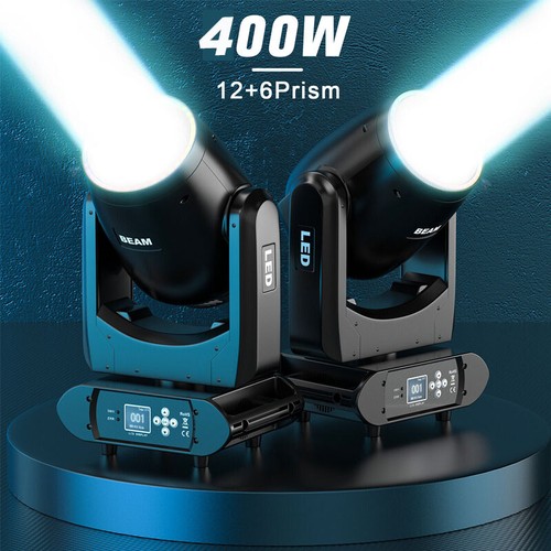 Luce testa mobile LED 400 W 24 prisma RGBW gobo fascio luce palco DJ discoteca spettacolo DMX - Foto 3 di 13