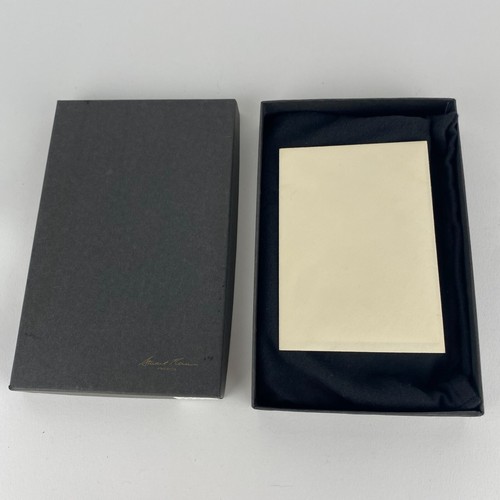 Vintage Stuart Kern America Luxus Schwarz Leder Büro Schreibtisch Set New Old Stock - Bild 3 von 23
