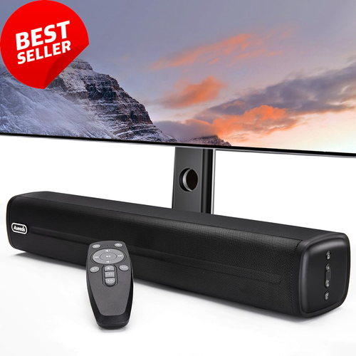 Compact 50W Soundbar Bluetooth 5.0 Wireless TV Speaker 16-Inch Slim Design - Picture 12 of 12