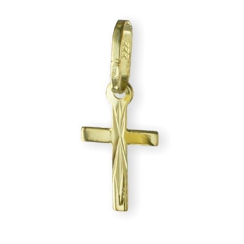 ECHT 333 Gold 8 Karat Kreuz Anhänger Kreuzanhänger Kommunion Konfirmation Kette - Bild 2 von 9