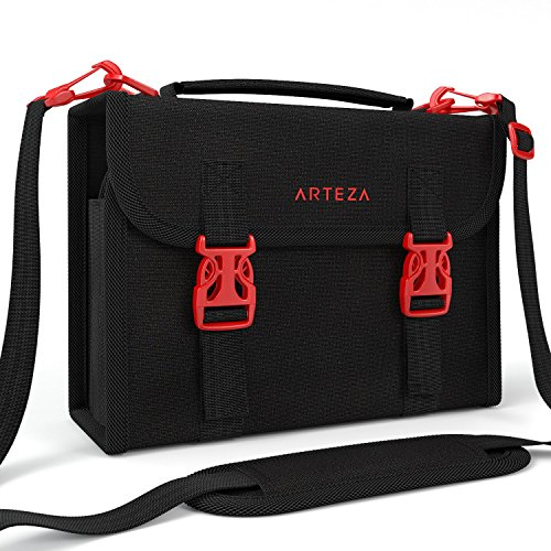 Removable Baldric Arteza Marker Pen Organizer Case with 108 Slots Zipper Pocke