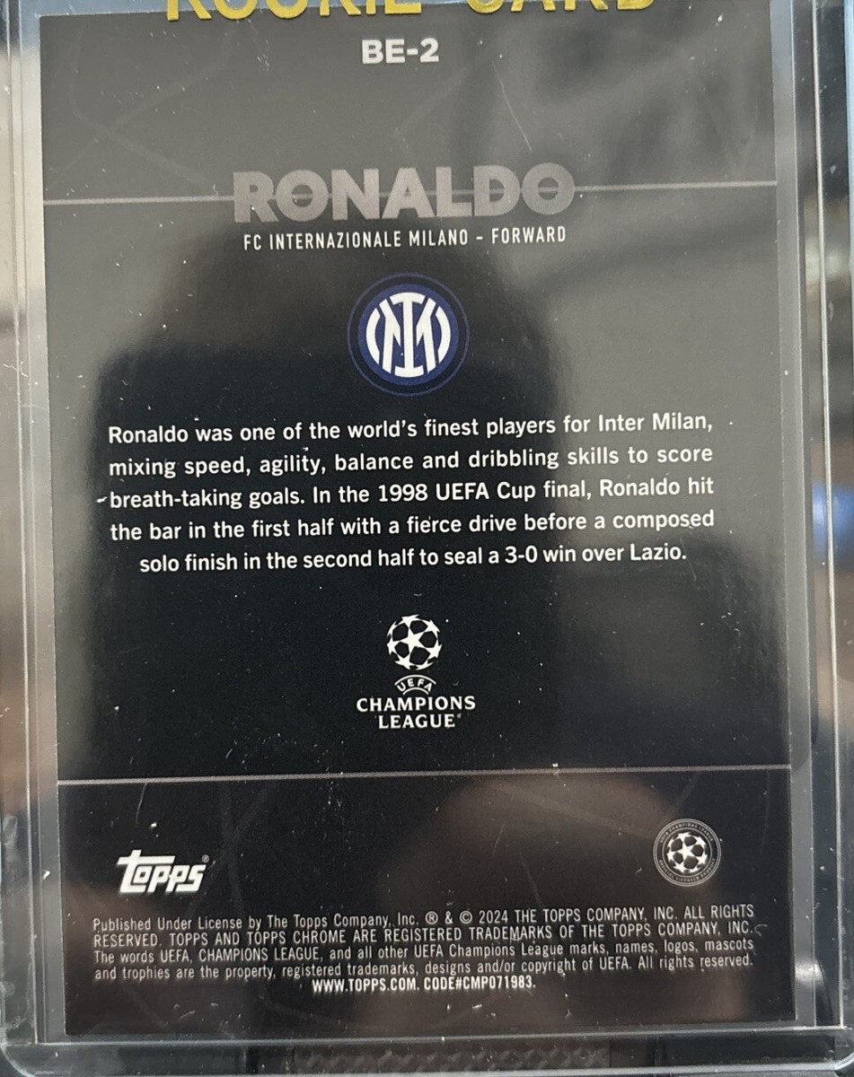 2023-24 Topps Chrome UEFA Ronaldo R9 Nazario SSP Shadow Etch
