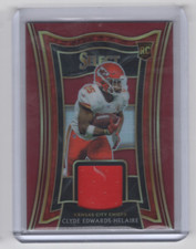 2020 Select Rookie Swatches Prizm Red #12 Clyde Edwards-Helaire Jersey - NM-MT