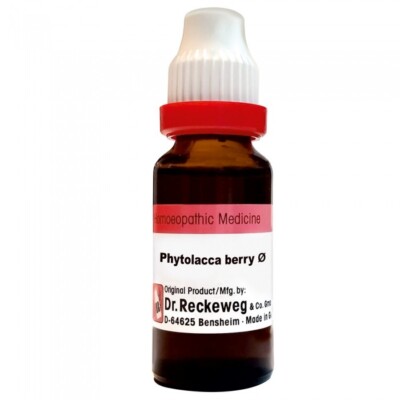 Dr Reckeweg Germany  Phytolacca Berry Mother Tincture Q 20 ml Weight Loss