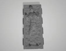 3d Model Stl File for CNC Router Laser and 3D Han Solo Carbonite Model