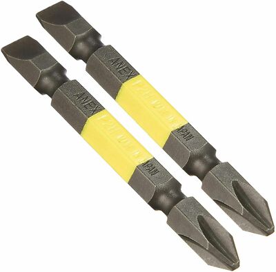 ANEX Color Screwdriver Bit Mag +2x-6x65mm ACPM-2065 2pcs JIS