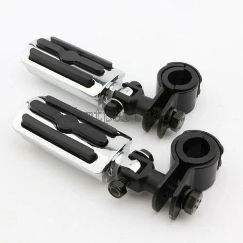Motorcycle Highway Foot Pegs Mount for Yamaha V-Star 650 XVS650 950 1100 1300 - Изображение 3 из 4