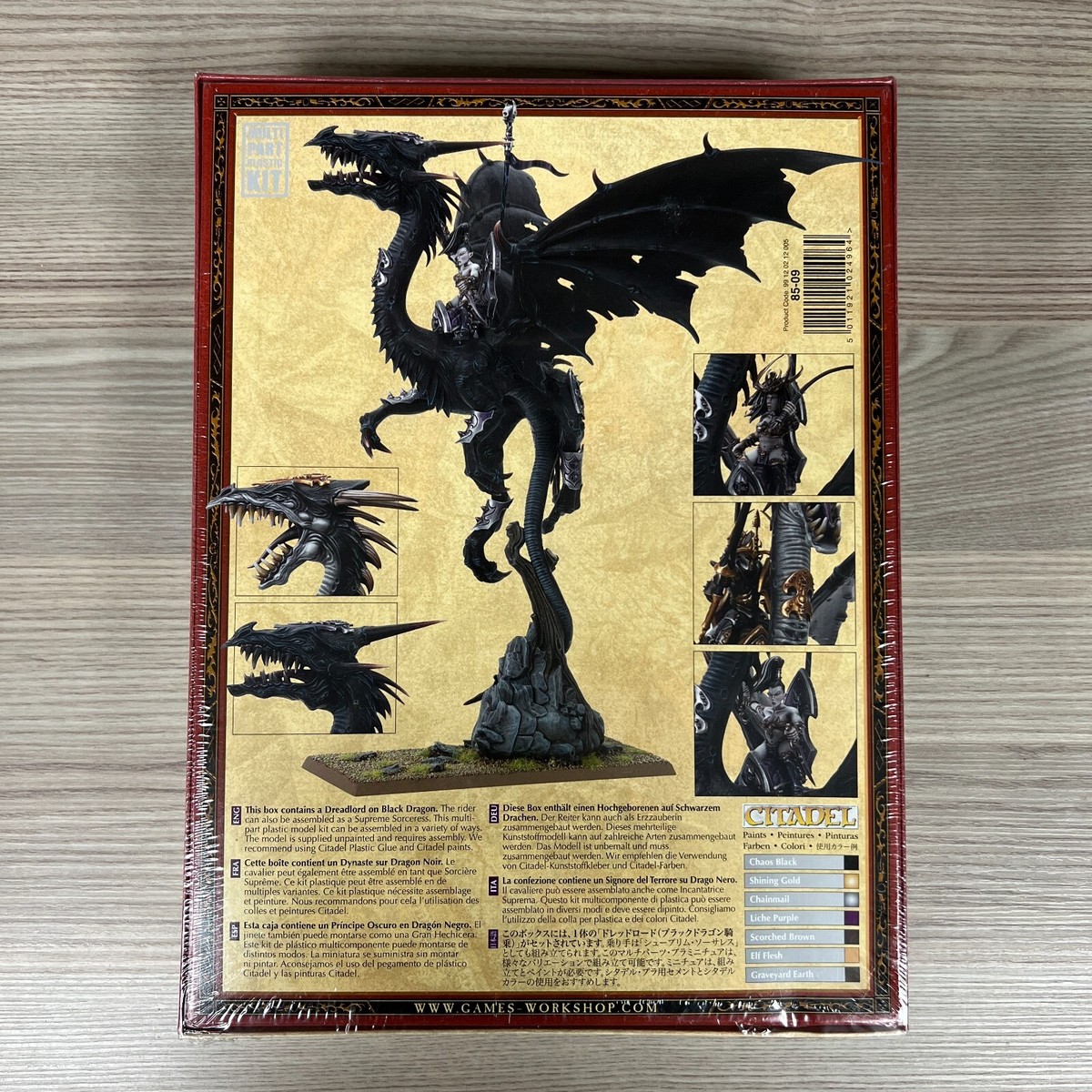 ウォーハンマーオールドワールド dark elf dreadlord Games Workshop Warhammer Dark Elf Dreadlord on Black Dragon