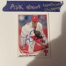 JONATHAN PETTIBONE Signed Autographed 2013 Topps Update Baseball Card RC #US281