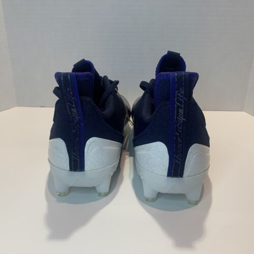 Botines de fútbol Adidas Adizero Scorch azul marino/blanco FX4250 para hombre talla 10,5 NUEVO - Imagen 8 de 17