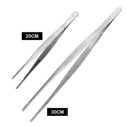 Stainless Steel Long Toothed Tweezer Straight Tweezer Medical Garde Kitchen Tool - Picture 10 of 14