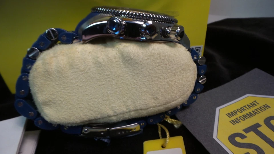 NOVO Invicta Sea Spider Qtz 42Mm Azul Poli/Aço Inoxidável Chrono Watch 1025 CAIXA Aberta - Imagem 3 de 4