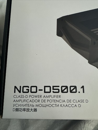 Nakamichi 500Watt Class-D Amplifier (NGO-D500.1) New - Picture 11 of 11