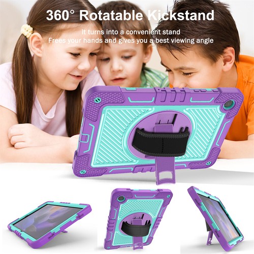 For Samsung Galaxy Tab A9 Plus A8 A7 Lite A Shockproof Case Rotating Stand Cover - Picture 36 of 70