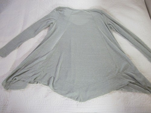 We the Free Womens Shirt Size M Light Green Hi Low Long Sleeve - Picture 4 of 6
