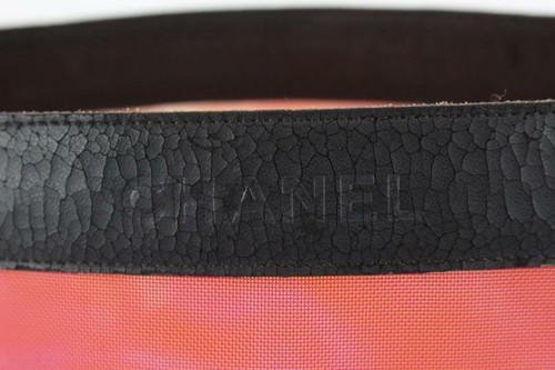 Chanel Black x Red Mesh Trapezoid Tote with Pouch 5cc1103 - Picture 5 of 12