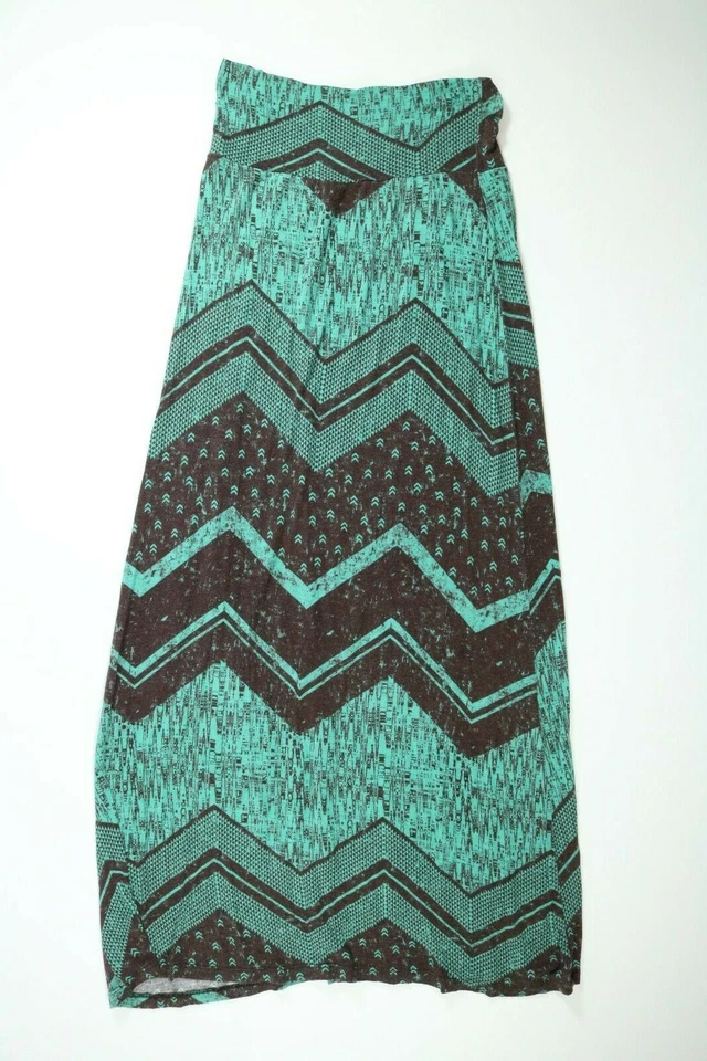 Falda Mujer WetSeal Estampado Verde Pequeña S Usada en Excelente Condición Foto 2 de 4