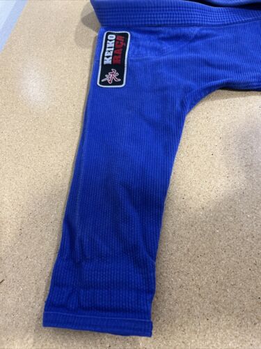 Keiko Sport Brazilian Jiu Jitsu Kids Blue Gi Top Only Size M1 BJJ - Picture 4 of 10
