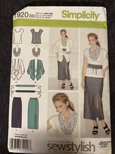 Women’s Outfit Sewing Pattern Plus Size 20W - 28W- NEW / Uncut Simplicity 1920