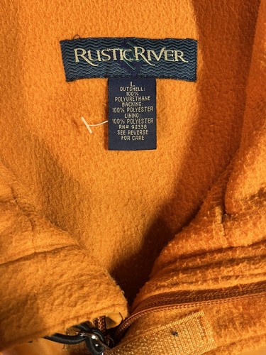 Rustic River Men L Sleeveless Tactical Jacket Polyurethane Fleece Zip Up Pockets - Picture 2 of 15