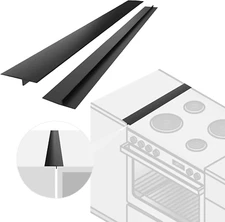 Silicone Stove Gap Cover 25 inch 2 Pack Kitchen Stove Side Guard Easy to Clean