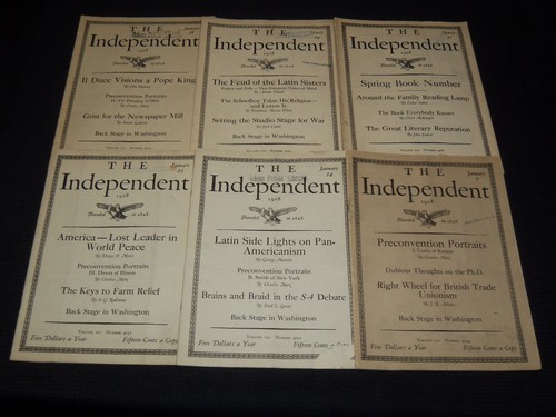 1928 THE INDEPENDENT WEEKLY MAGAZINE LOT OF 24 ISSUES - ARTICLES & ADS - WR 704 - Picture 5 of 5
