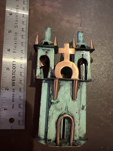 Peruanische Handwerk Metall Patina Kupfer Kathedrale Kirche #7 - Bild 3 von 8