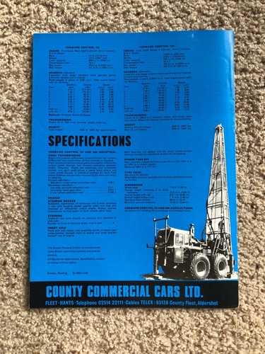 1969 County commercial tractors, forward control literature. - Picture 4 of 4