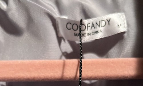 COOFANDY Men's Gray & Black Bomber Jacket Slim Fit Windbreaker Medium NWT - Picture 6 of 6