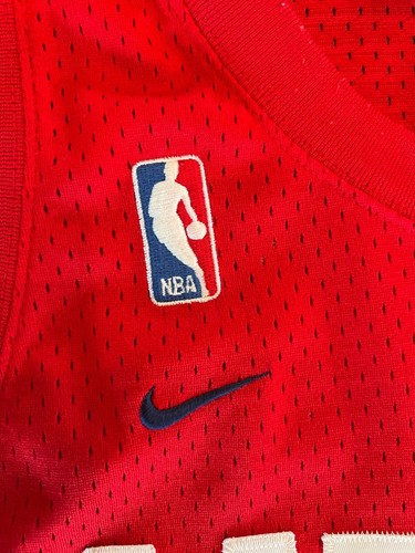 New Jersey Nets Jason Kidd #5 Red NBA Jersey 80 XL lunghezza +2 Nike - Foto 5 di 7