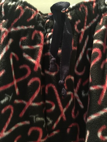 Men's Tommy Hilfiger Fleece Pajama Lounge Pants Size XL Candy Cane $40 Cozy - Picture 3 of 5