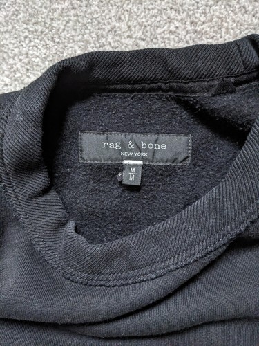 Rag & Bone Sweatshirt Black Medium - Picture 4 of 7