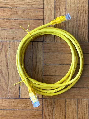 10FT Ethernet LAN Network UTP Cable Cord Non Booted 24AWG Vericon Cat.5E YELLOW - Picture 6 of 6