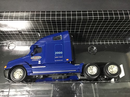 Pem Freightliner Sleeper Cab W/Flatbed Trailer w/Tarp Load Jamesport 1:64 Scale - Picture 3 of 7