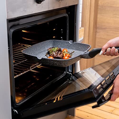 Coninx Grillpfanne 28cm mit Ausguss | 100% PFOA-freie Bratpfanne mit ILAG - Bild 10 von 10