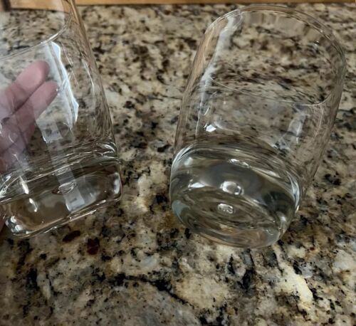 Bormioli Rocco Whiskey Double Old Fashioned Rocks Bubble Bottom Heavy Set of 2 - Picture 4 of 5