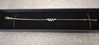 Swiss Star Zirconia Bracelet in 18k rose gold over Sterling Silver 7.5"