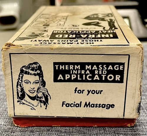 Vintage Sibert & Co THERM MASSAGE Infra Red Heat Applicator w/Box - Picture 3 of 6