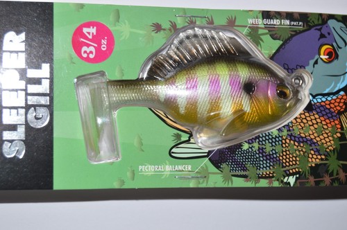 megabass sleeper gill 3.2" 3/4oz gill paddletail snagless swimbait - Picture 2 of 4