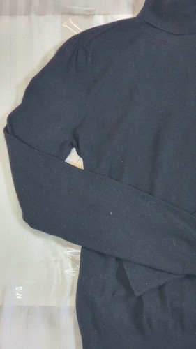 DKNY Black Turtleneck Sweater Petite  Black Long Sleeve Turtleneck - Picture 2 of 8