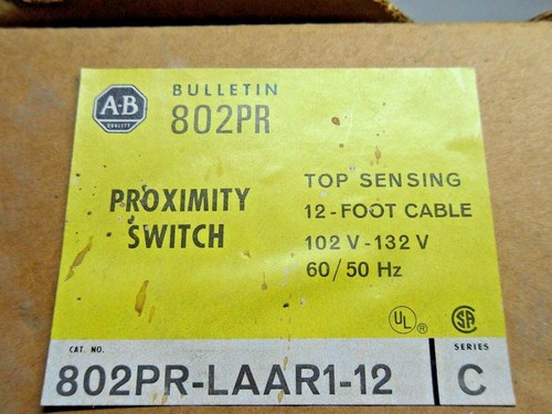 Allen-Bradley 802PR-LAAR1-12 102-132 V AC Inductive Proximity Switch - Picture 2 of 3